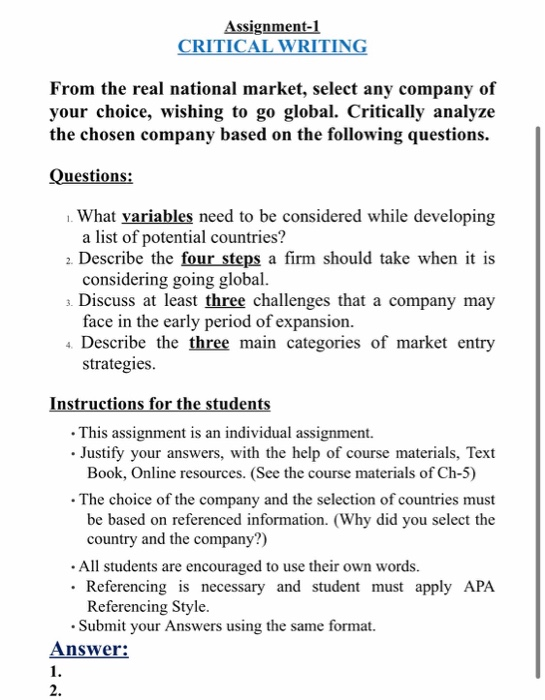 I need help with this one please Assignment-1