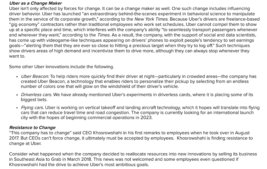 Resistance to Change This company has to change