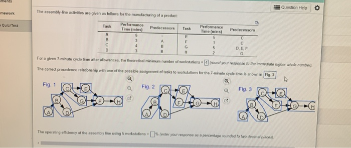 I Question Help mework The assembly line