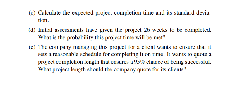 2. [10% ] The project network shown below, B