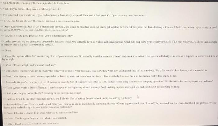 Video Exercise Watch the Chapter 7 Role Play