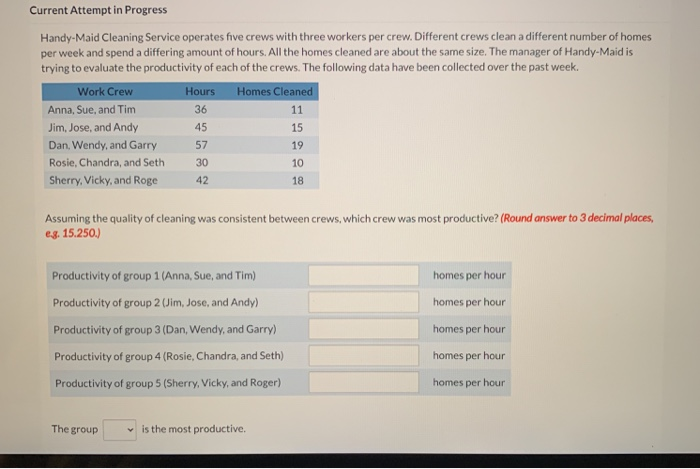 Current Attempt in Progress Handy-Maid Cleaning