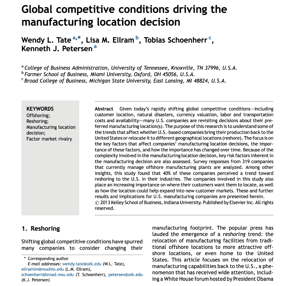 Please summarize below. Global competitive