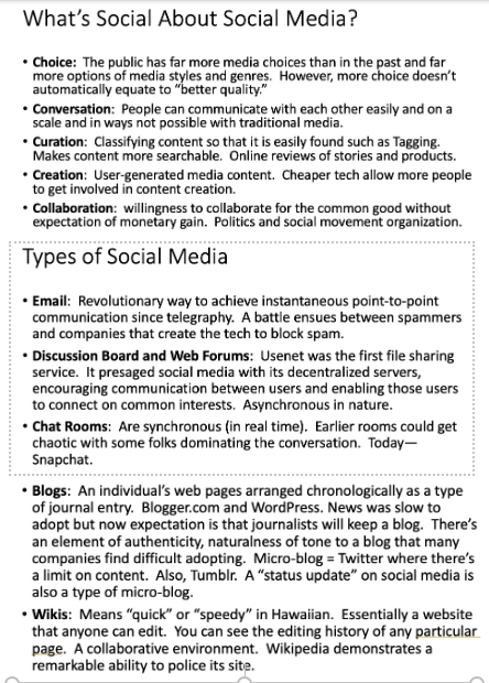 According to the Lecture, why do social networks