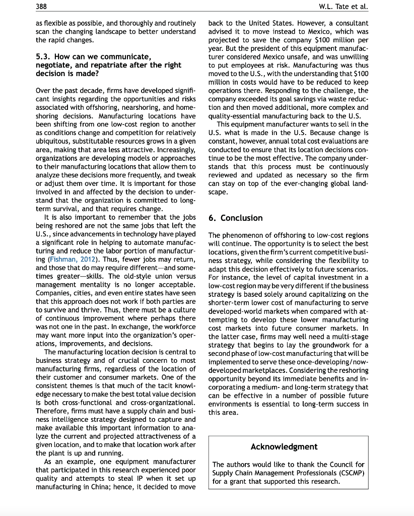 Please summarize below. Global competitive