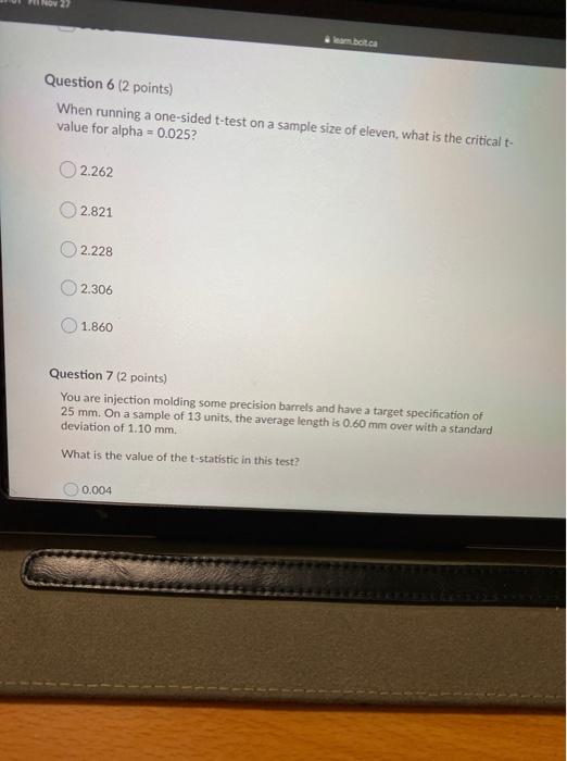 bearbo.ca Question 6 (2 points) When running a