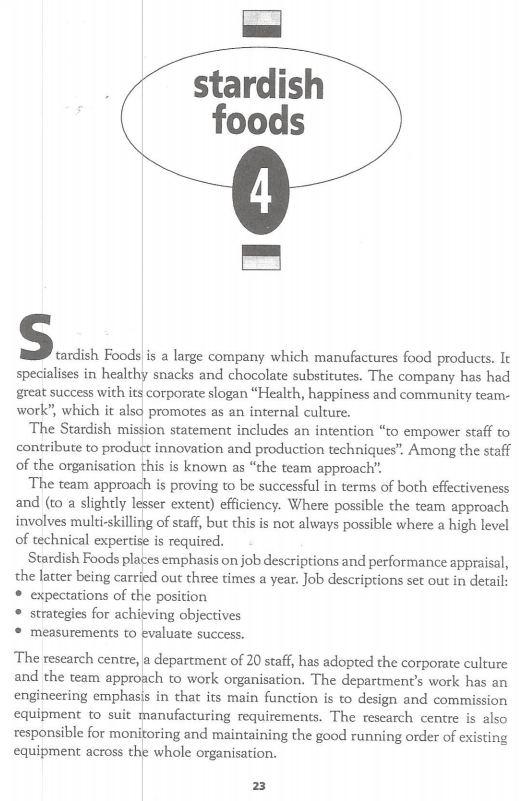 stardish foods 4 1. S. tardish Foods is a large