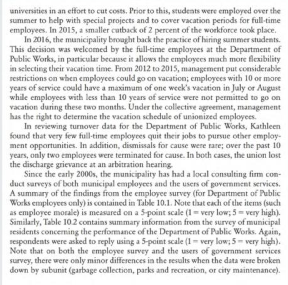 CASE STUDY A DOWNSIZING DECISION AT THE