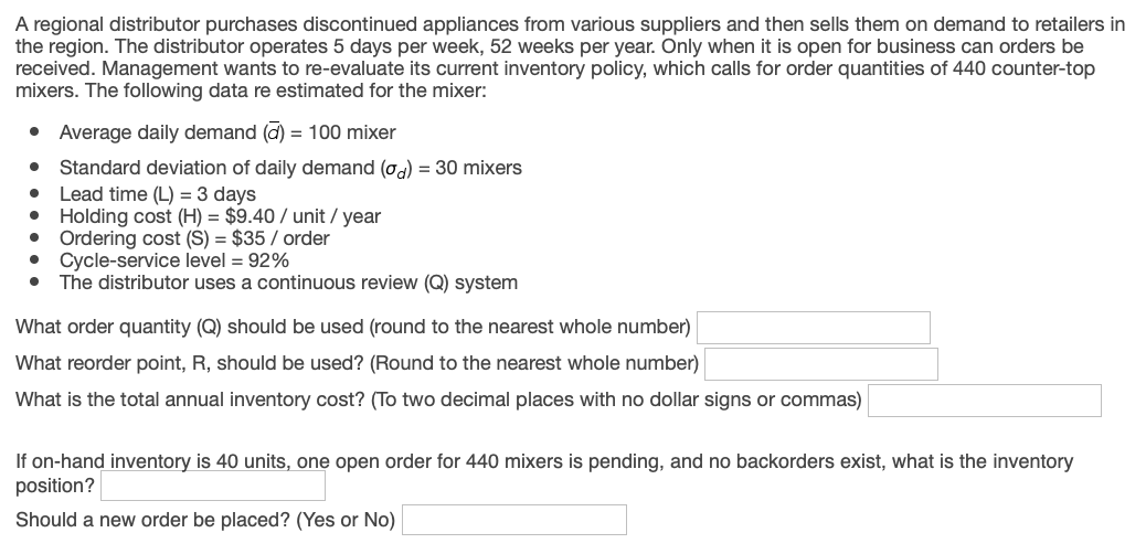 A regional distributor purchases discontinued