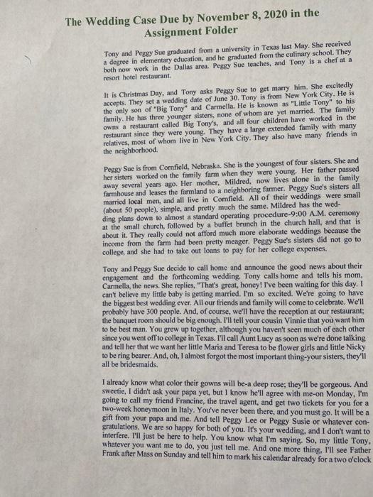 a. using the responsibility assignments and the