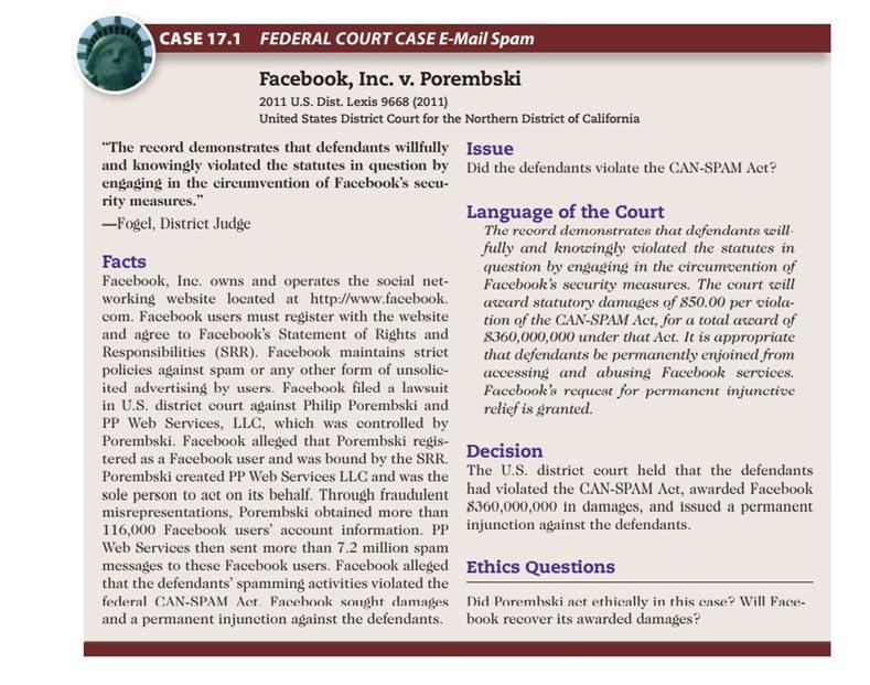 Course name: Business and industrial law CASE