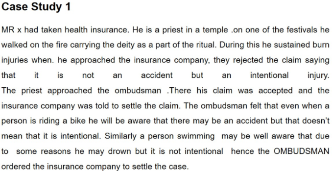 discuss this case study Case Study 1 but MR x had