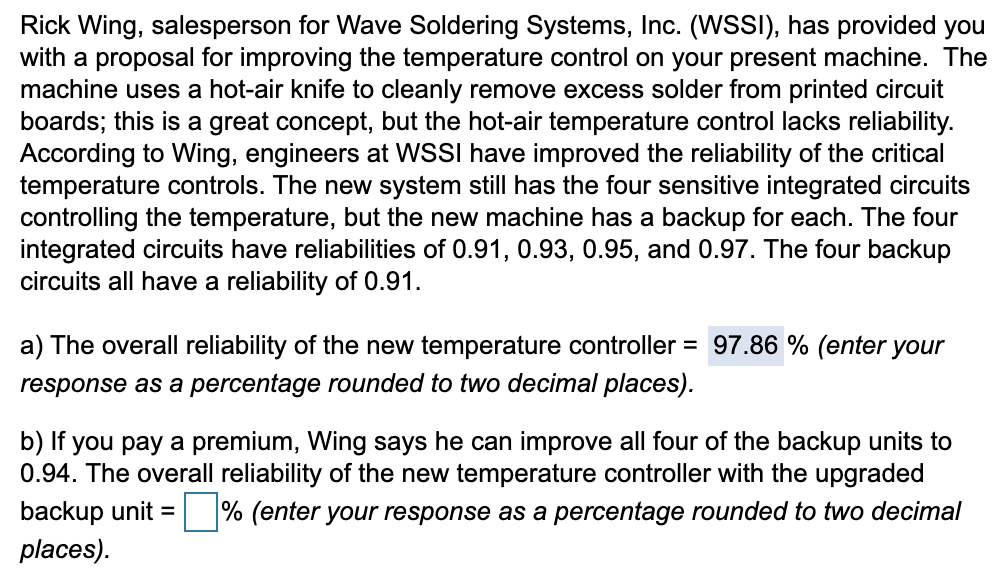 Rick Wing, salesperson for Wave Soldering