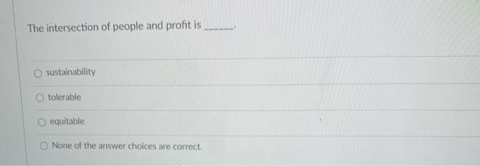 The intersection of people and profit is