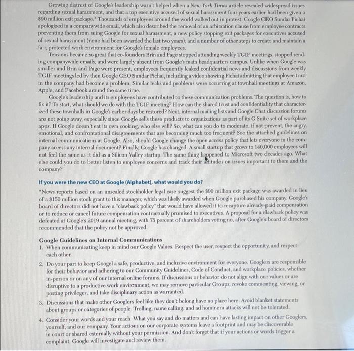 1. What are ways Google and other large