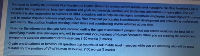 please help with this human resource question You