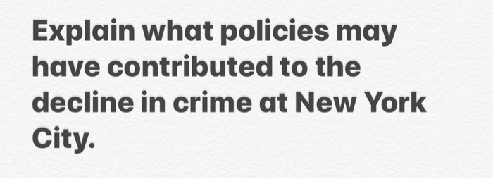 Explain what policies may have contributed to the