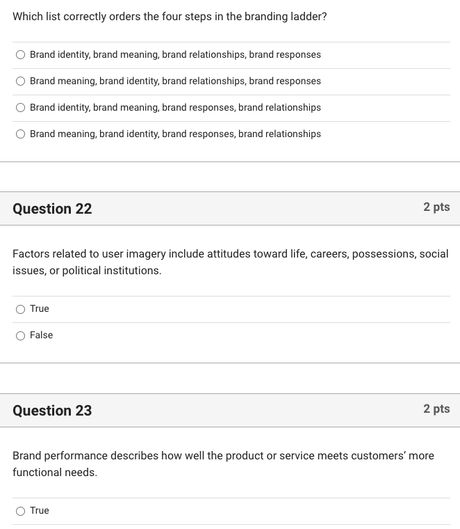Which list correctly orders the four steps in the