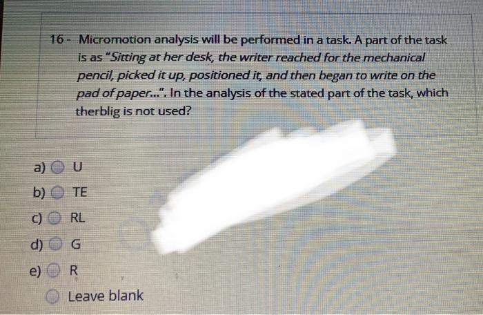 16 - Micromotion analysis will be performed in a