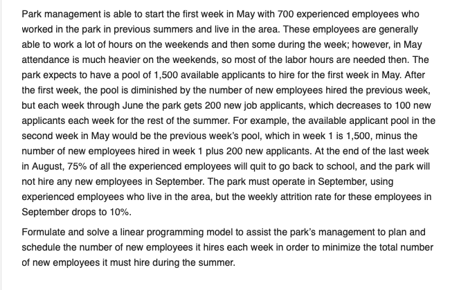 Only solve using EXCEL SOLVER. Please show all