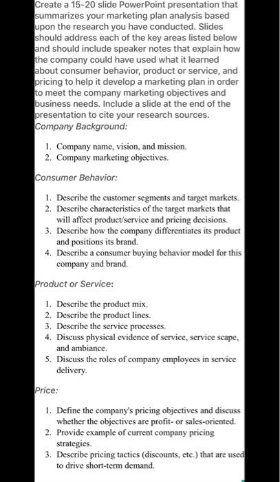 need 15 slides based on the research already done