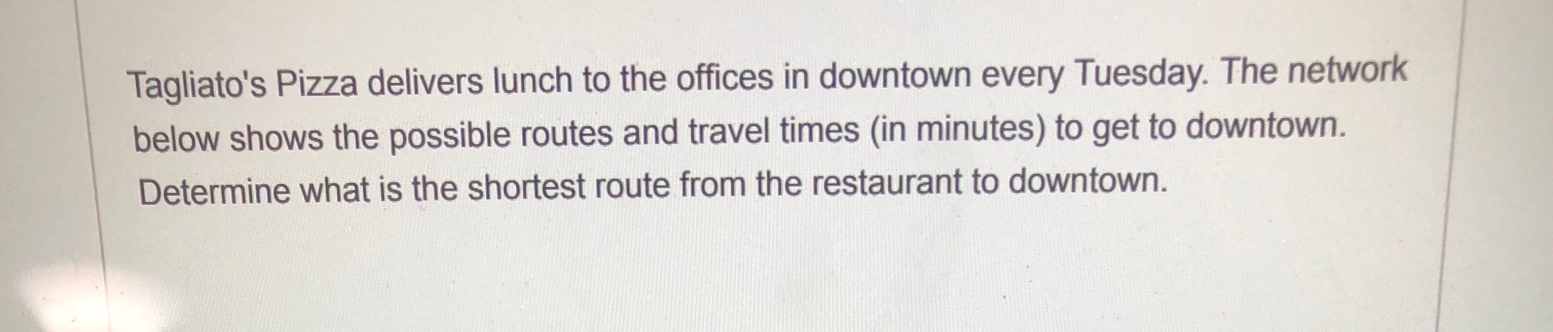 Tagliato's Pizza delivers lunch to the offices in