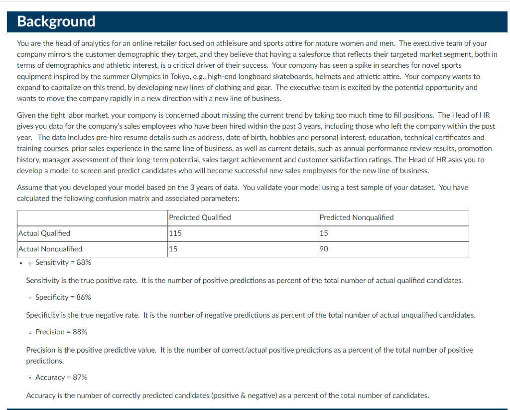 Kindly answer from Question 3 You are the head of