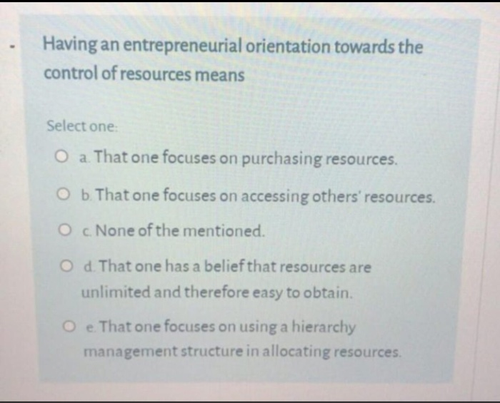 QUESTION 20 Business environments under