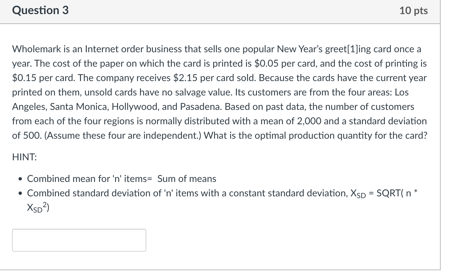 Wholemark is an Internet order business that