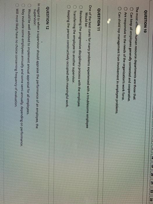 QUESTION 7 Which of the following is the greatest