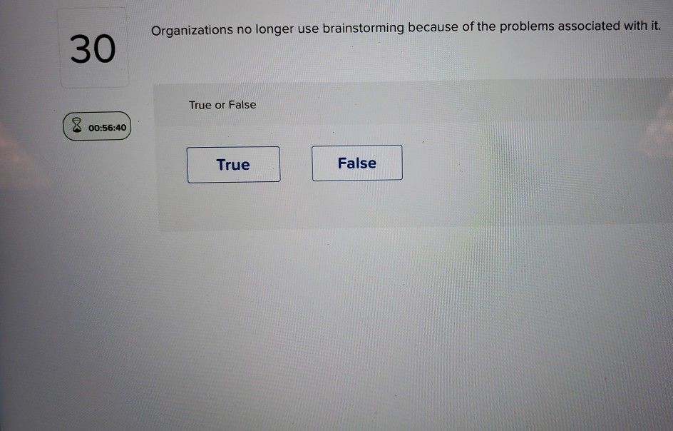 Organizations no longer use brainstorming because