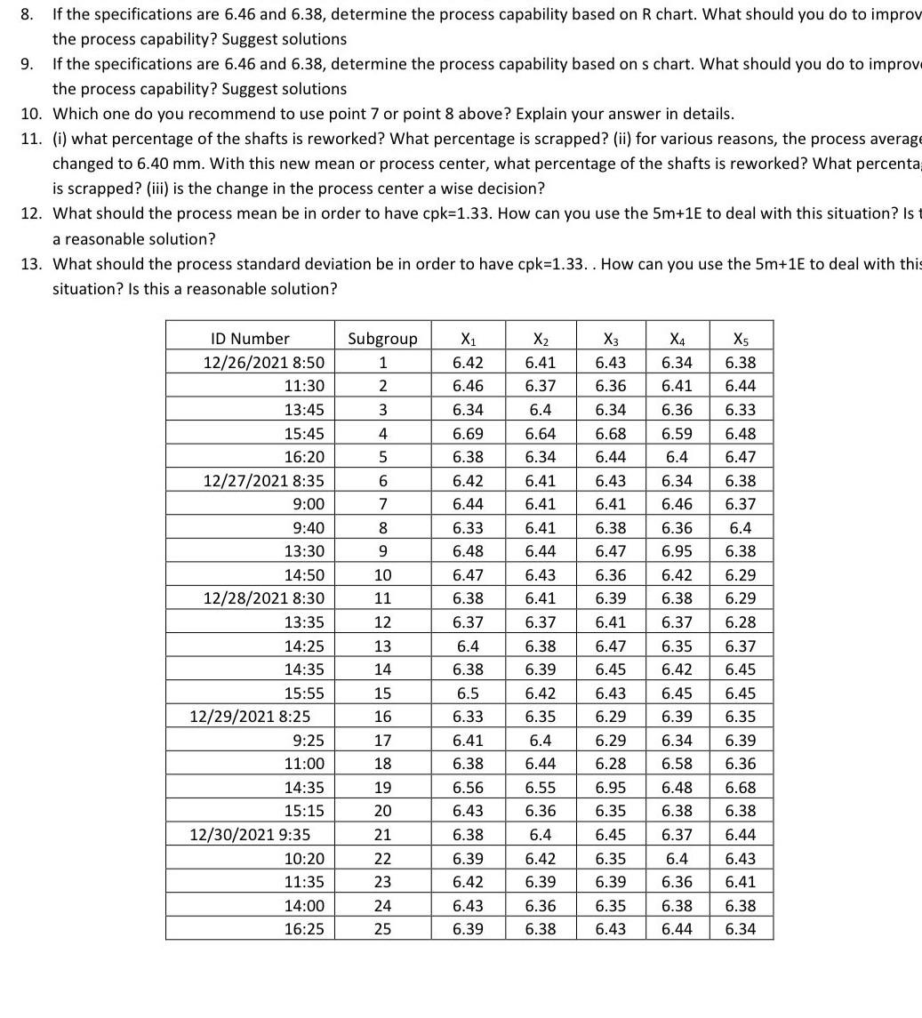 8. If the specifications are 6.46 and 6.38,