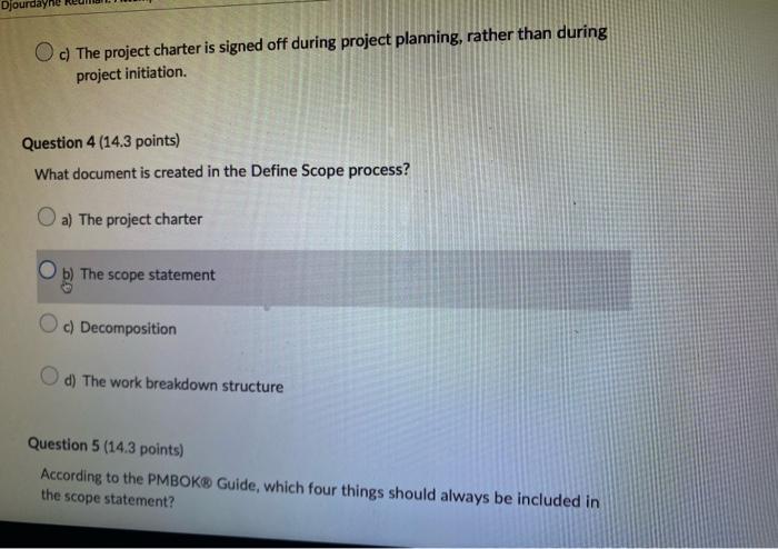 please do all questions You are a project manager