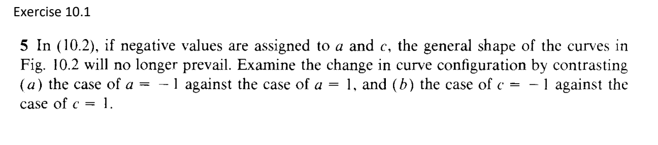 Exercise 10.1 5 In (10.2), if negative values are