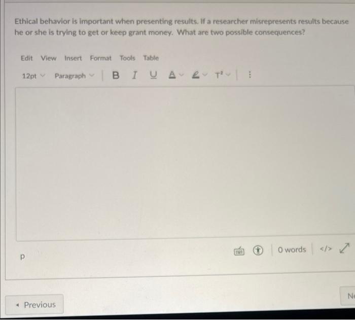 Ethical behavior is important when presenting