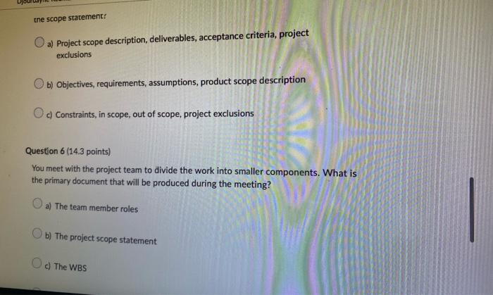 please do all questions You are a project manager