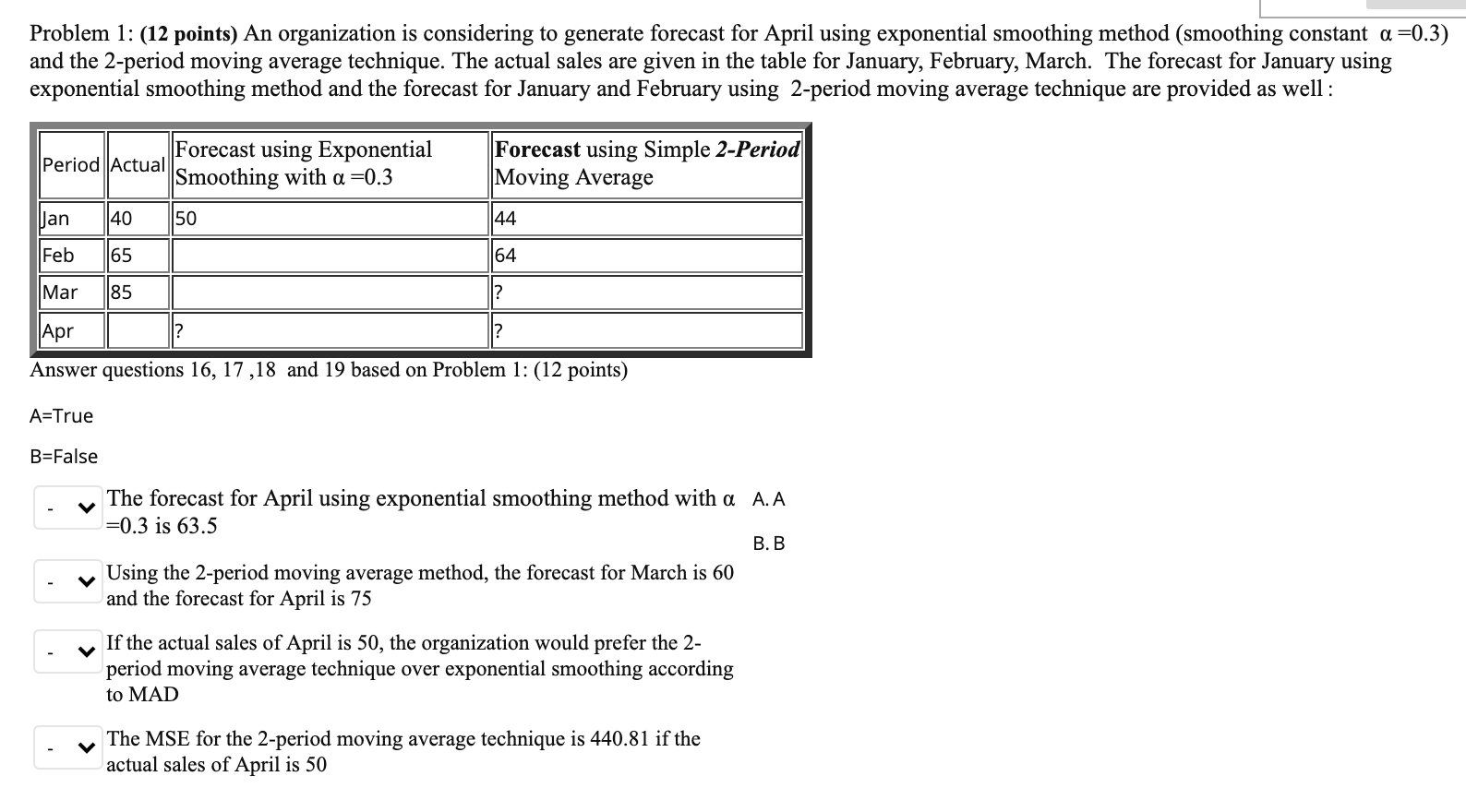 Problem 1: (12 points) An organization is