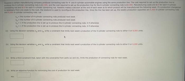 can you help? Suport a certain manufacturing