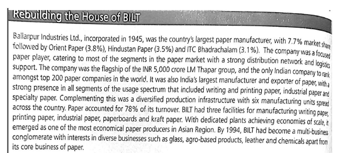 Rebuilding the House of BILT a Baliarpur