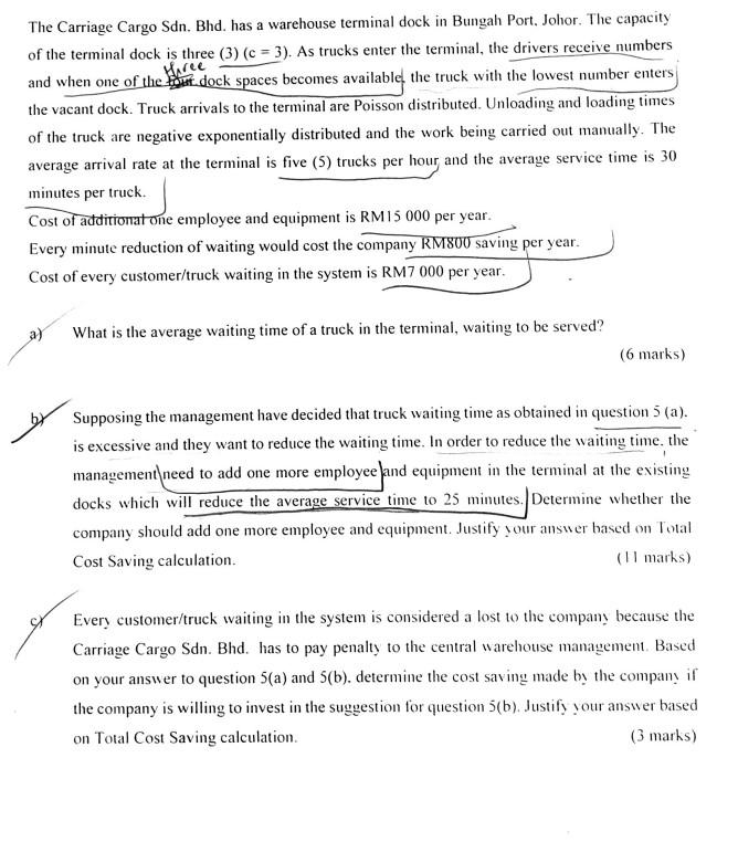 The Carriage Cargo Sdn. Bhd. has a warehouse
