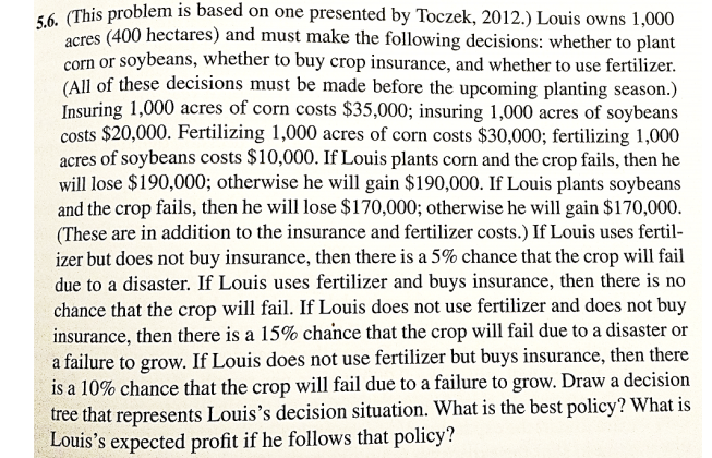 5.6. (This problem is based on one presented by