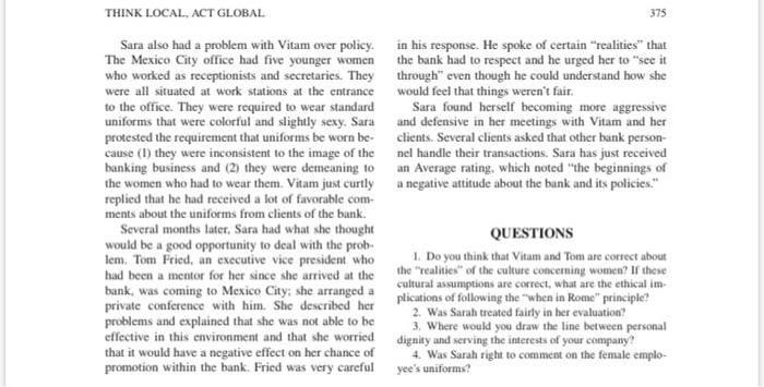 answer the questions CASE 10.2 Foreign Assignment