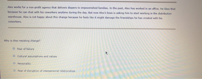 3. Managing resistance to change Identify the