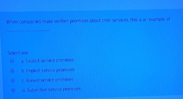 When companies make written promises about their