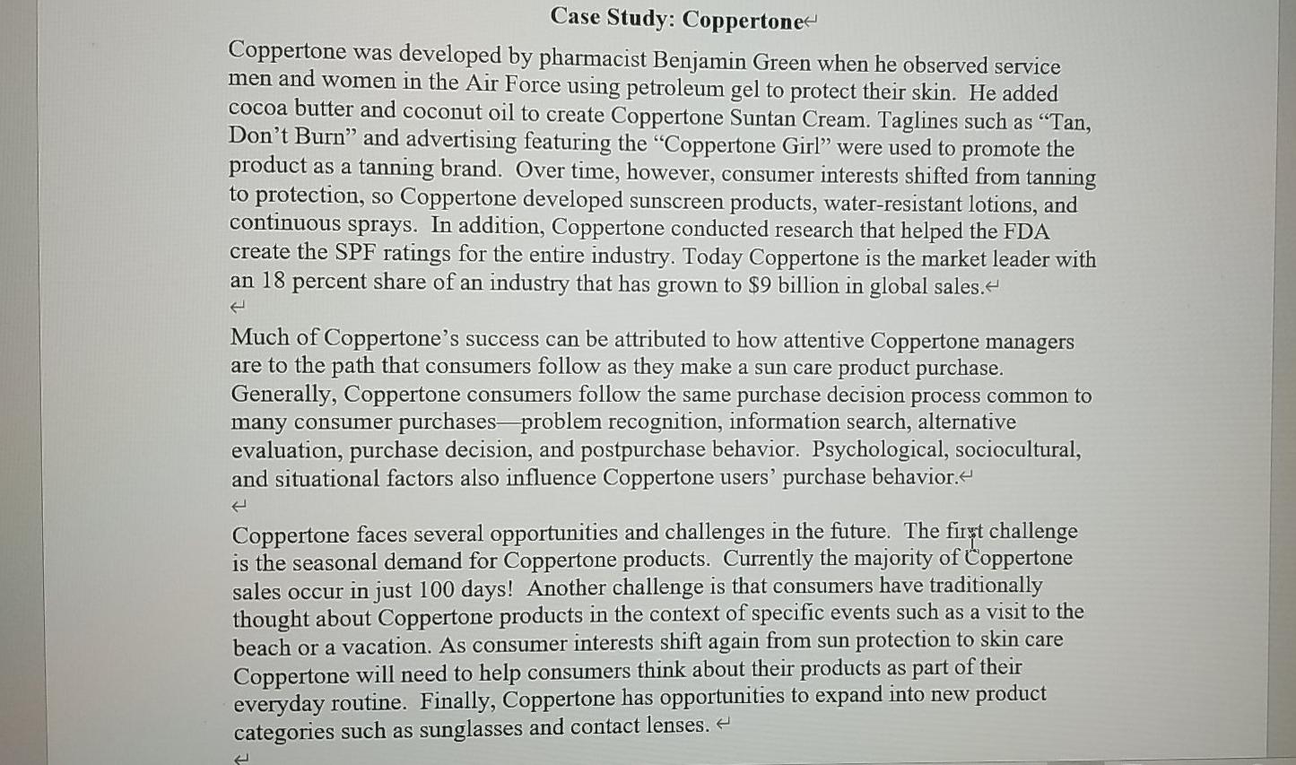 Case Study: Coppertone Coppertone was developed