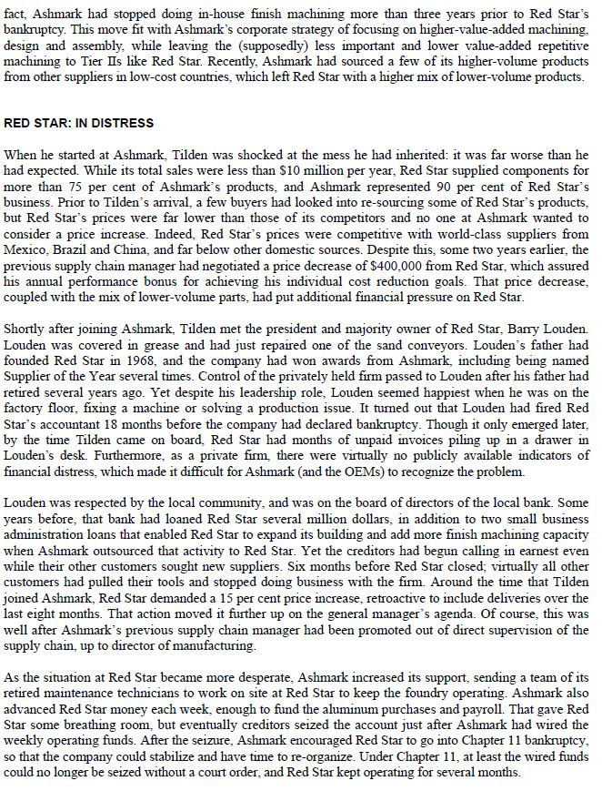 List two reasons why Red Star was a good