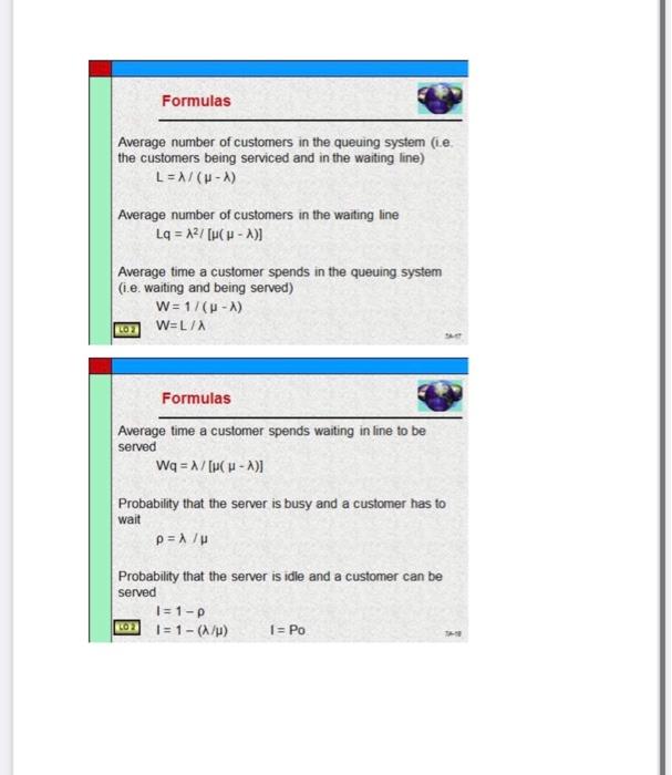 1 of 2 WAITING LINE ANALYSIS The auxiliary