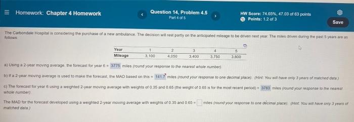 please answer the final part of c = Homework