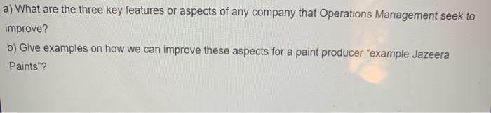 pls answer fast a) What are the three key