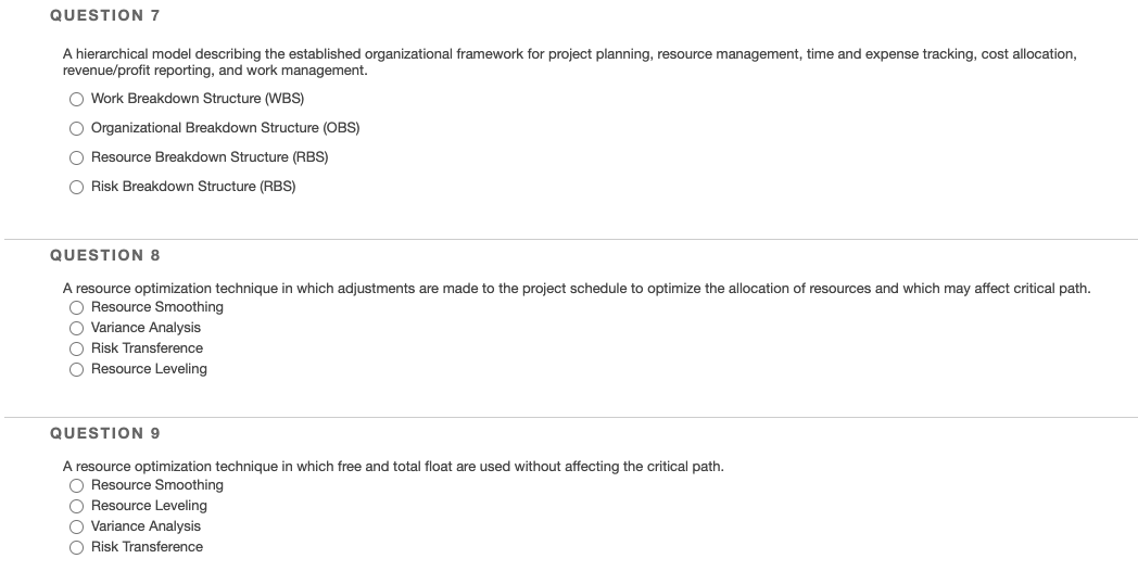 QUESTION 7 A hierarchical model describing the